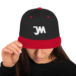 JWM Snapback Hat 1st Series (White JWM Logo) Logo Baseball Hats