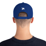 JWM Snapback Hat 1st Series (White JWM Logo) Logo Baseball Hats