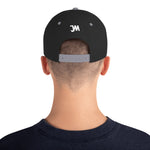 JWM Snapback Hat 1st Series (White JWM Logo) Logo Baseball Hats