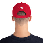 JWM Snapback Hat 1st Series (White JWM Logo) Logo Baseball Hats