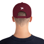JWM Snapback Hat 1st Series (White JWM Logo) Logo Baseball Hats