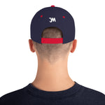 JWM Snapback Hat 1st Series (White JWM Logo) Logo Baseball Hats