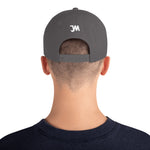 JWM Snapback Hat 1st Series (White JWM Logo) Logo Baseball Hats
