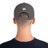 JWM Snapback Hat 1st Series (White JWM Logo) Logo Baseball Hats