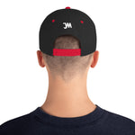 JWM Snapback Hat 1st Series (White JWM Logo) Logo Baseball Hats