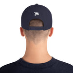 JWM Snapback Hat 1st Series (White JWM Logo) Logo Baseball Hats