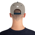JWM Snapback Hat 1st Series (White JWM Logo) Logo Baseball Hats