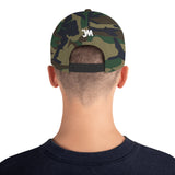 JWM Snapback Hat 1st Series (White JWM Logo) Logo Baseball Hats