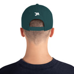 JWM Snapback Hat 1st Series (White JWM Logo) Logo Baseball Hats
